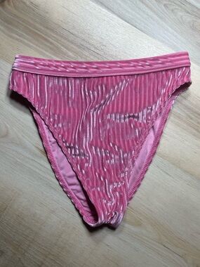 Dippin Daisys Pink  Bikini Bottoms Small High Waist Swim